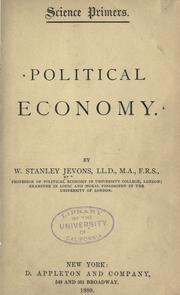 Front cover of Political economy by William Stanley Jevons