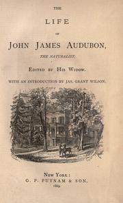 Front cover of The life of John James Audubon, the naturalist by John James Audubon