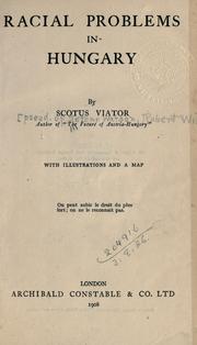 Cover of Racial problems in Hungary by R. W. Seton-Watson