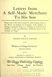 Front cover of Letters from a self-made merchant to his son by Lorimer, George Horace