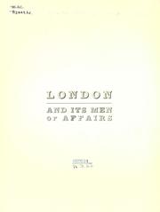 Front cover of London and its men of affairs by Advertiser Job Printing Co., London, Ont.