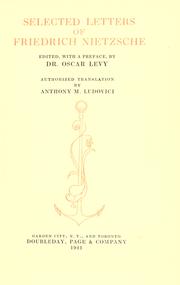Front cover of Nietzsches Briefe by Friedrich Nietzsche