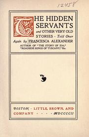 Front cover of The hidden servants and other very old stories by Francesca Alexander