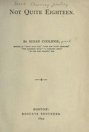 Front cover of Not quite eighteen by Susan Coolidge