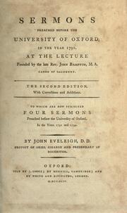 Front cover of Sermons preached before the University of Oxford by Eveleigh, John