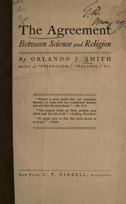 Front cover of The agreement between science and religion by Orlando J. Smith