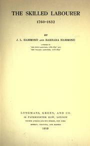 Cover of The skilled labourer by John Lawrence Le Breton Hammond