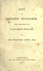 Front cover of The Life of Napoleon Bonaparte by Sir Walter Scott