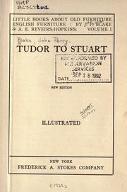 Cover of Tudor to Stuart by John Percy Blake
