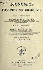 Cover of Economics, descriptive and theoretical by Margaret McKillop