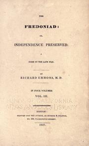 Cover of The Fredoniad, or, Independence preserved by Richard Emmons