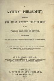 Cover of A natural philosphy by G. P. Quackenbos