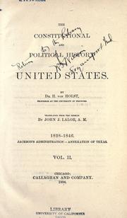 Cover of Verfassung und Demokratie der Vereinigten Staaten von Amerika by Hermann Eduard Von Holst