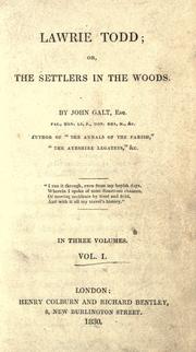 Cover of Lawrie Todd by John Galt