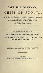 Front cover of Capt. W. F. Drannan, chief of scouts by William F. Drannan