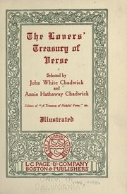 Cover of The lovers' treasury of verse by John White Chadwick