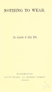 Cover of Miss M'Flimsey, or, Nothing to wear by William Allen Butler