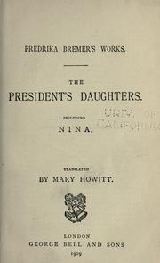 Cover of The president's daughters by Fredrika Bremer