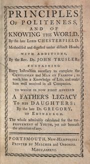 Cover of Letters to his son by Philip Dormer Stanhope, 4th Earl of Chesterfield