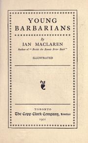 Cover of Young barbarians by Ian Maclaren