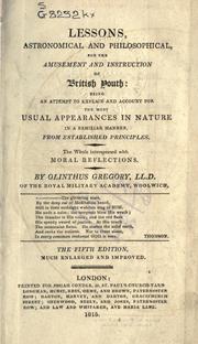 Front cover of Lesson, astronomical and philosophical, for the amusement and instruction of British youth by Olinthus Gregory