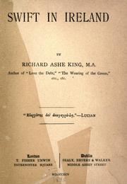 Front cover of Swift in Ireland by Richard Ashe King