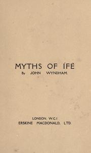 Front cover of Myths of Ífè by John Wyndham