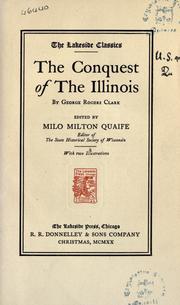 Front cover of The conquest of the Illinois by George Rogers Clark