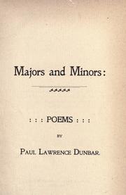 Cover of Majors and minors by Paul Laurence Dunbar