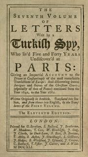 Front cover of Turkish spy by Giovanni Paolo Marana