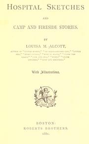 Front cover of Hospital sketches and Camp and fireside stories by Louisa May Alcott