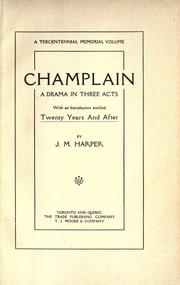 Cover of Champlain by John Murdoch Harper