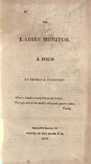 Cover of The ladies monitor by Thomas Green Fessenden