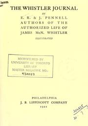 Cover of The Whistler journal by Elizabeth Robins Pennell