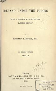 Front cover of Ireland under the Tudors by Richard Bagwell