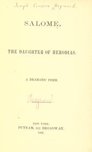 Cover of Salome by Joseph Converse Heywood
