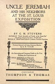 Cover of Uncle Jeremiah and his neighbors at the St. Louis exposition by Stevens, C. M.