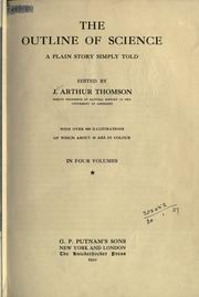 Cover of The outline of science by J. Arthur Thomson