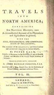 Cover of Resa til Norra America by Kalm, Pehr