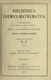 Cover of Bibliotheca chemico-mathematica by Henry Sotheran Ltd.