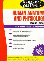 Cover of Schaum's outline of theory and problems of human anatomy and physiology by Kent M. Van De Graaff
