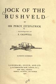 Cover of Jock of the bushveld by Sir James Percy Fitzpatrick