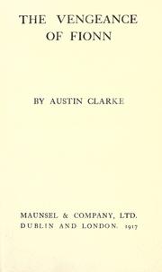 Front cover of The vengeance of Fionn by Clarke, Austin