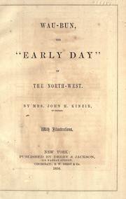 Front cover of Wau-bun by Juliette Augusta Magill Kinzie