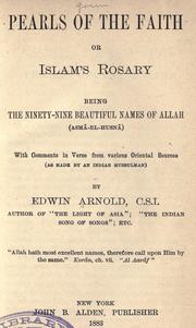 Front cover of Pearls of the faith by Edwin Arnold