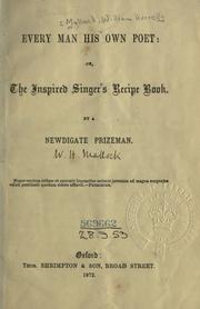Front cover of Every man his own poet by W. H. Mallock