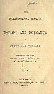 Cover of Historia ecclesiastica by Ordericus Vitalis