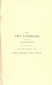 Cover of The two liturgies by Church of England