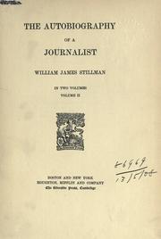 Cover of The Autobiography Of A Journalist by William James Stillman