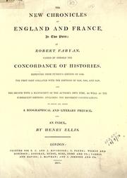 Front cover of The new chronicles of England and France, in two parts by Robert Fabyan